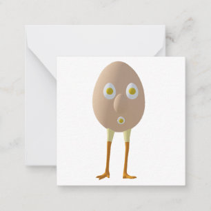RG & RA Grappig Eipersonage Leuk Ontwerp Notitiekaartje