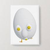 RG & RA Grappig Eipersonage Schattig Ontwerp Button (Voorkant)