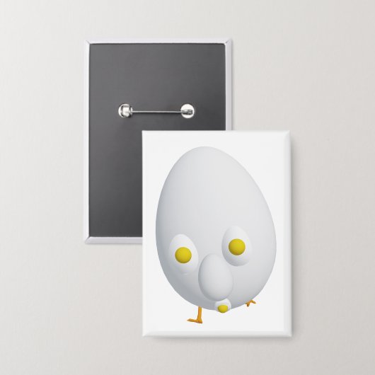 RG & RA Grappig Eipersonage Schattig Ontwerp Button (Voorkant / Achterkant)