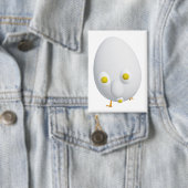 RG & RA Grappig Eipersonage Schattig Ontwerp Button (Insitu)