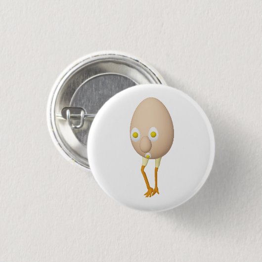 RG & RA Grappig Eipersonage Schattig Ontwerp Ronde Button 3,2 Cm (Voorkant /achterkant)