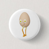 RG & RA Grappig Eipersonage Schattig Ontwerp Ronde Button 3,2 Cm (Voorkant)