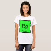 Rg - Raygun scheikundig elementsymbool grappige T- T-shirt (Voorkant volledig)