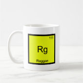 Rg - Reggae Funny Chemistry Element Symbol T-shirt Koffiemok (Links)