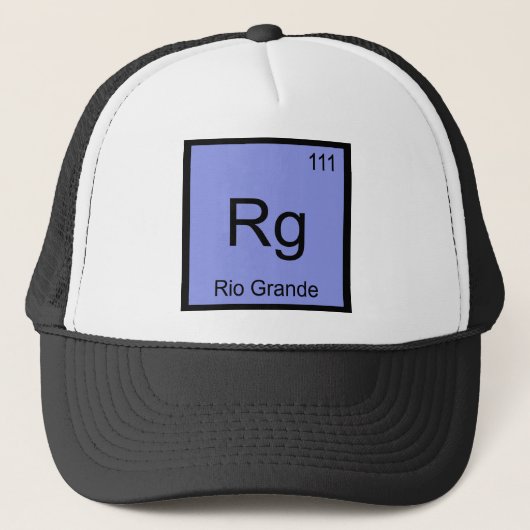Rg - Rio Grande Chemie Elementsymbool River Tee Trucker Pet (Voorkant)