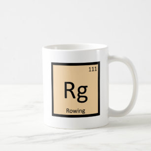Rg - Roeisport Chemie Periodiek Systeem Symbool Koffiemok