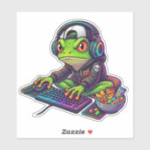 RGB Chaos Gamer Kikker Sticker (Vel)