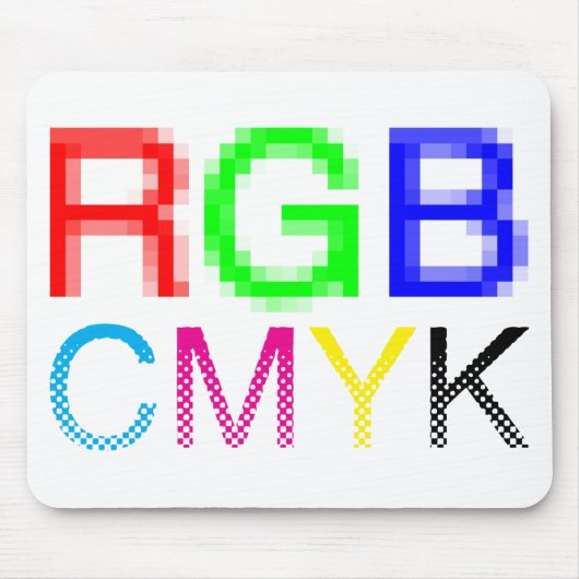 RGB-CMYK MUISMAT (Voorkant)