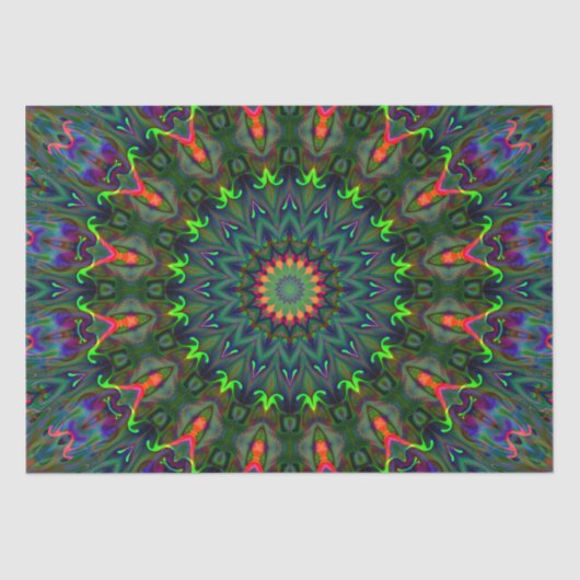 rgb colored mandala tissuepapier (Voorkant)