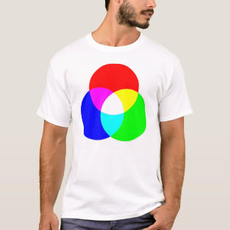 RGB- en CYM-T-shirt met twee zijden T-shirt