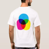 RGB- en CYM-T-shirt met twee zijden T-shirt (Achterkant)