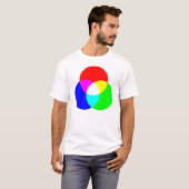 RGB- en CYM-T-shirt met twee zijden T-shirt (Voorkant volledig)