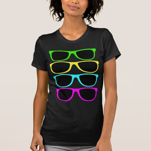  Rgb Fluo-zonnebrillen T-shirt (Voorkant)