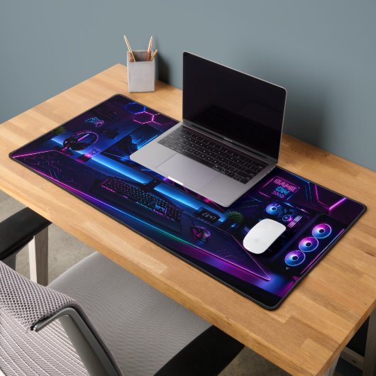 RGB Gaming Setup Illustratie XL Bureaumat (Kantoor 2)