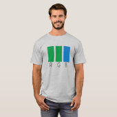 RGB - Groen Blauw T-shirt (Voorkant volledig)