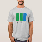 RGB - Groen Blauw T-shirt (Voorkant)