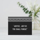 RGB Lace Collared Justice (Justitie) U streeft Briefkaart (Staand voorkant)