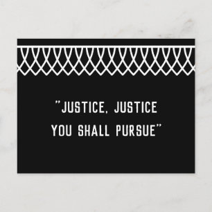 RGB Lace Collared Justice (Justitie) U streeft Briefkaart