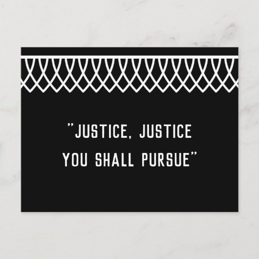 RGB Lace Collared Justice (Justitie) U streeft Briefkaart (Voorkant)
