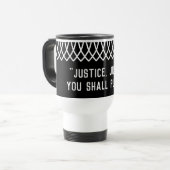 RGB Lace Collared Justice (Justitie) U streeft Reisbeker (Voorkant links)