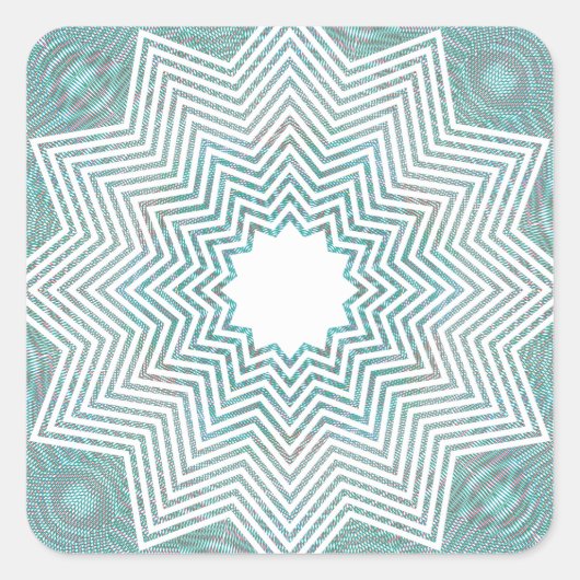 RGB-patroonschilfer Vierkante Sticker (Voorkant)