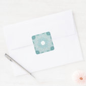 RGB-patroonschilfer Vierkante Sticker (Envelop)