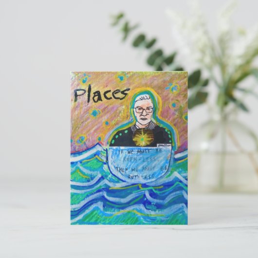 RGB Ruth Bader Ginsburg Als we Ruth minder moeten  Briefkaart (Staand voorkant)