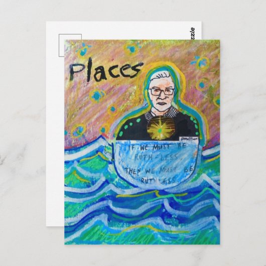 RGB Ruth Bader Ginsburg Als we Ruth minder moeten  Briefkaart (Voorkant / Achterkant)
