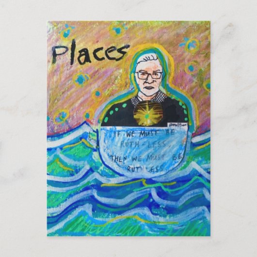 RGB Ruth Bader Ginsburg Als we Ruth minder moeten  Briefkaart (Voorkant)