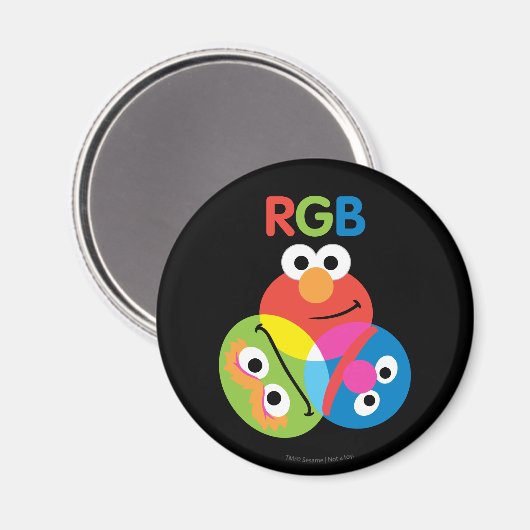 RGB Sesamstraat Magneet (Voorkant / Achterkant)