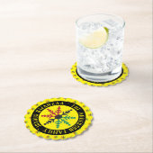 RGB Snowflakes Patroon Naam toevoegen Joyous Kwanz Kartonnen Onderzetters (Insitu)