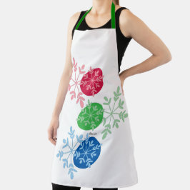 RGB Snowflakes Schort