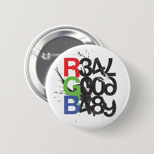 RGBaby-logo Ronde Button 5,7 Cm (Voorkant /achterkant)