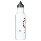RGF 24oz White Steel Water Bottle Waterfles (Links)