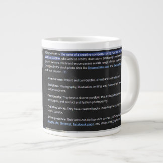 RGPhoto Wermz Logo met Beschrijving Reuzenkoffie M Grote Koffiekop