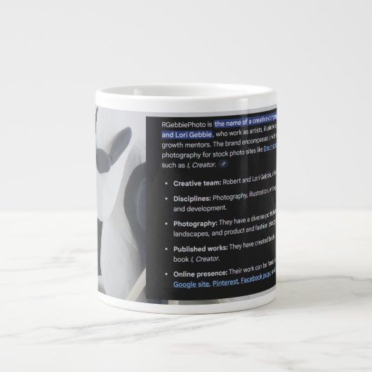 RGPhoto Wermz Logo with Description Giant Coffee M Grote Koffiekop (Voorkant)