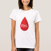 RH- Negatief bloedtype, valmysterie Spleeburgen T-shirt (Voorkant)