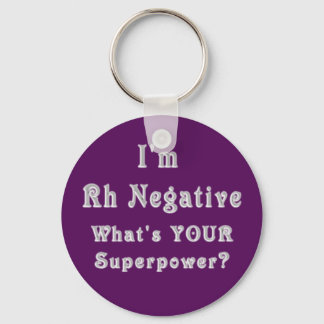 Rh Negatieve Supermachten Sleutelhanger