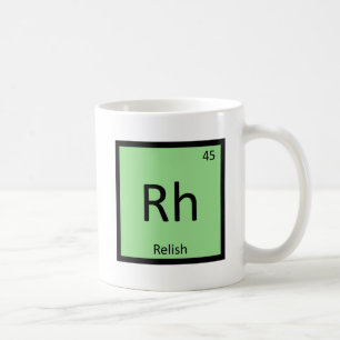 Rh - Relish Condiment Chemie Periodiek Systeem Koffiemok