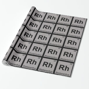 Rh - Rhadamanthus Grieks Scheikunde Periodiek Syst Cadeaupapier