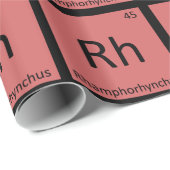 Rh - Rhamphorhynchus Chemisch symbool Cadeaupapier (Rol Hoek)