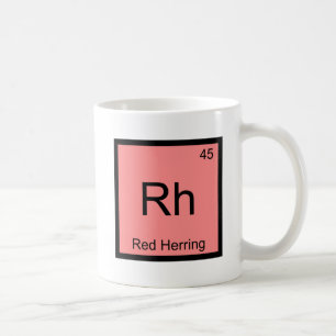 Rh - Rode Haring Chemie Elementsymbool Grappig T Koffiemok