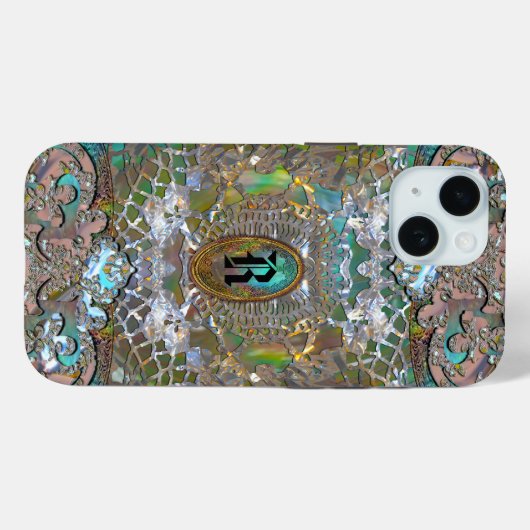Rhadmache Monogram Case-Mate iPhone Case (Achterkant (horizontaal))