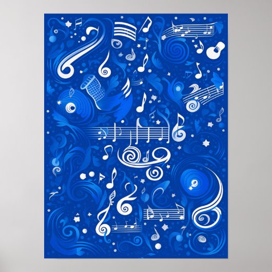 Rhapsodie in blauw Poster (Voorkant)