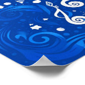 Rhapsodie in blauw Poster (Hoek)