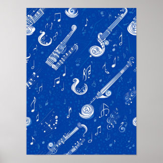 Rhapsodie in blauw Poster