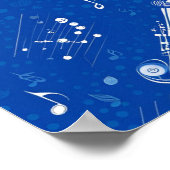 Rhapsodie in blauw Poster (Hoek)