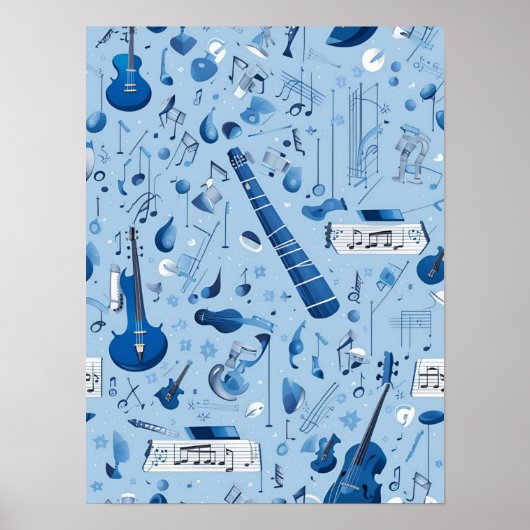 Rhapsodie in blauw Poster (Voorkant)