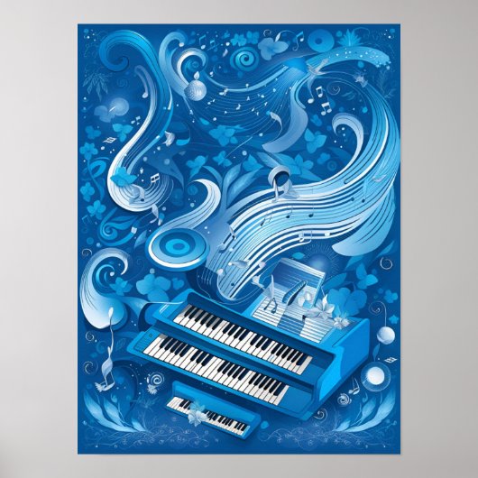 Rhapsodie in blauw Poster (Voorkant)
