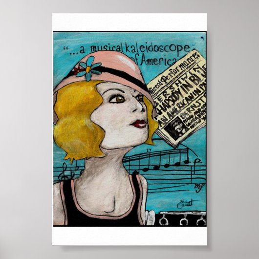 Rhapsodie in blauw Poster (Voorkant)